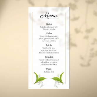 Wedding menu FO1330m
