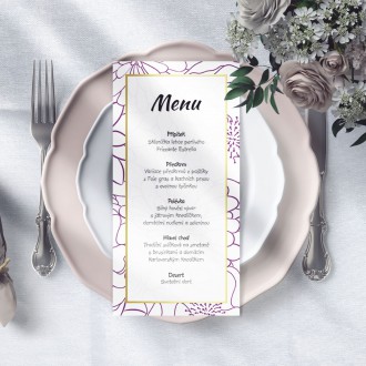 Wedding menu FO1341m