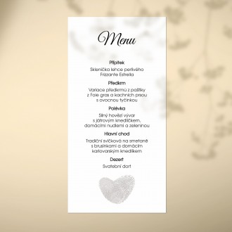 Wedding menu FO1346m