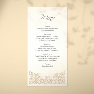 Wedding menu L2140m