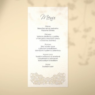 Wedding menu L2155m