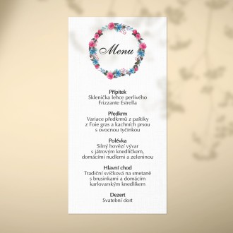 Wedding menu KL1833m
