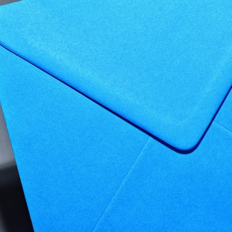 Envelope Square blue kingfisher 155mm