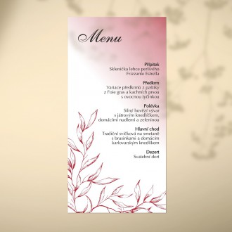 Wedding menu KL1853m