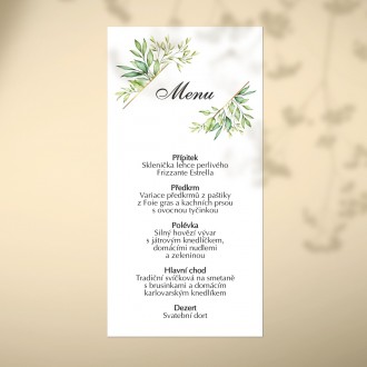 Wedding menu KL1860m