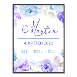 Personalized Poster Baby Birth - 07