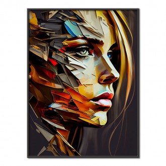 Oil painting - Abstract face