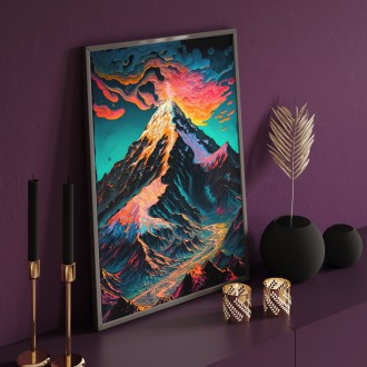 Abstract mountain scenery