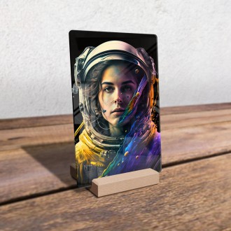 Acrylic glass Astronaut woman