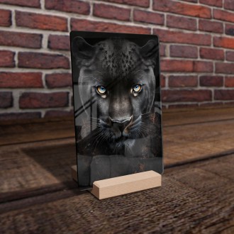 Acrylic glass Black panther male