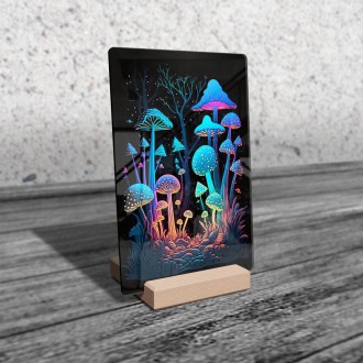 Acrylic glass Magic mushroom forest