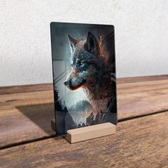 Acrylic glass Land of Wolves 3