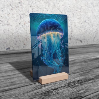 Acrylic glass Beautiful jellyfish