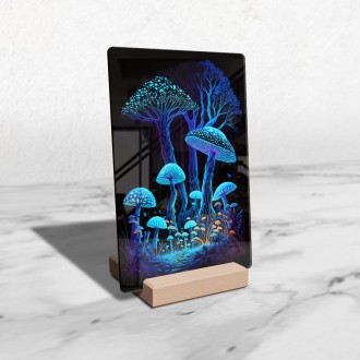 Acrylic glass Magic mushrooms