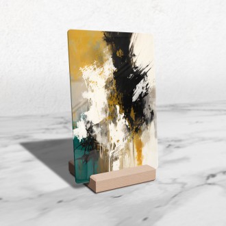 Acrylic glass Modern art - colored marble 1