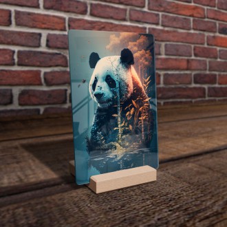 Acrylic glass Panda Spirit