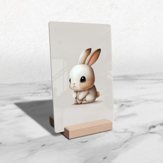 Acrylic glass Little hare
