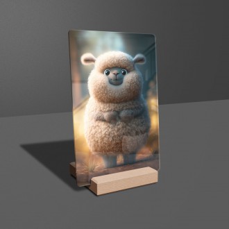 Acrylic glass Cute sheep 1