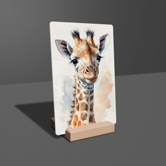 Acrylic glass Watercolor giraffe