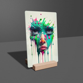 Acrylic glass Graffiti face