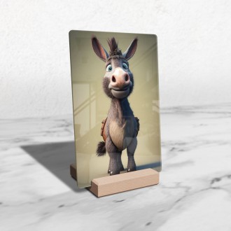 Acrylic glass Animated donkey