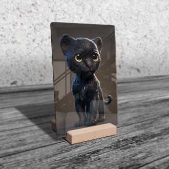 Acrylic glass Animated panther