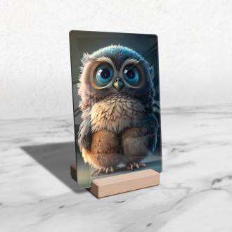 Acrylic glass Animated owl