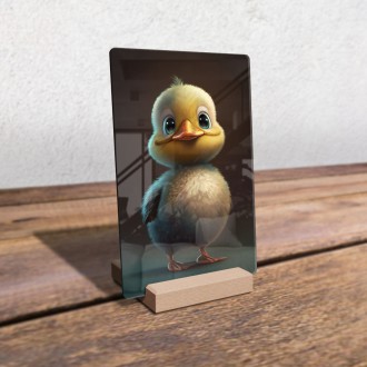 Acrylic glass Cute duckling