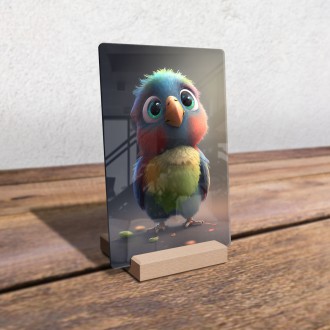 Acrylic glass Animated parrot