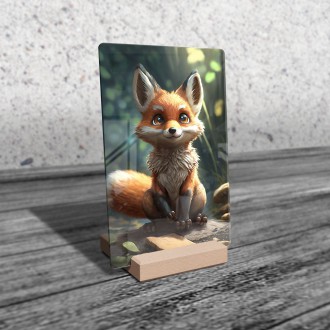 Acrylic glass Cute fox