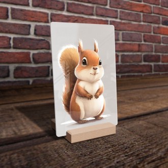 Acrylic glass Little squirrel