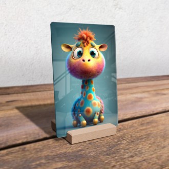 Acrylic glass Cute giraffe