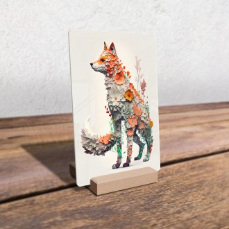 Acrylic glass Flower fox