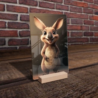 Acrylic glass Cute kangaroo
