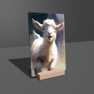 Acrylic glass Watercolor goat