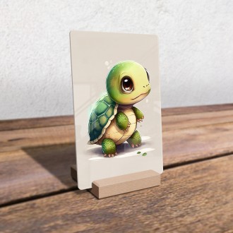 Acrylic glass Little turtle
