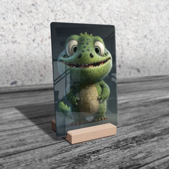 Acrylic glass Animated crocodile