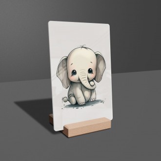 Acrylic glass Little elephant