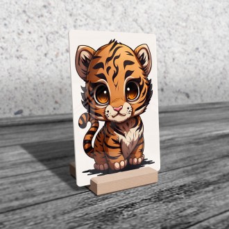 Acrylic glass Little tiger