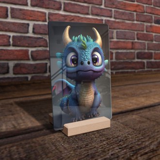 Acrylic glass Cute dragon
