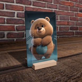Acrylic glass Animated bear