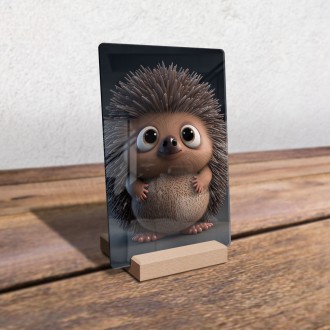 Acrylic glass Animated hedgehog
