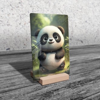 Acrylic glass Animated panda