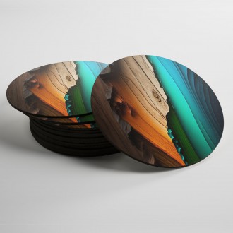 Coasters Epoxy and wood