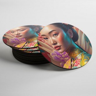 Coasters Seductive geisha