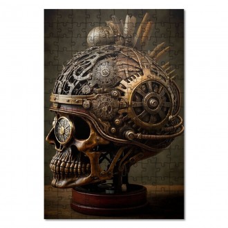 Wooden Puzzle Steampunk brain