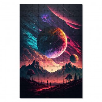 Wooden Puzzle Night space