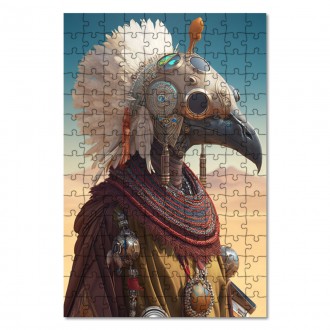 Dřevěné puzzle Mimozemská rasa - Pták