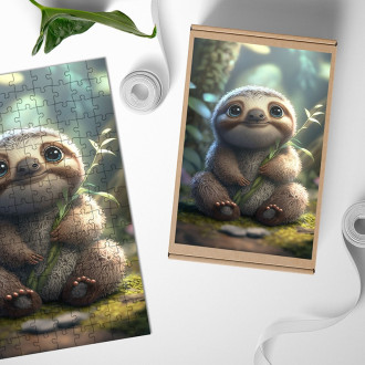 Wooden Puzzle Cute sloth
