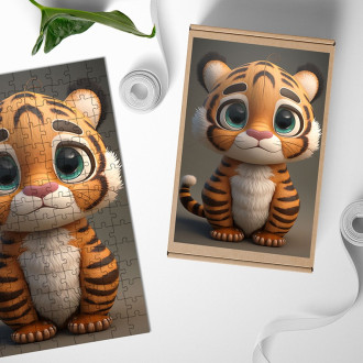 Wooden Puzzle Cute tiger